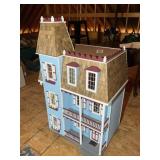 LARGE 3 STORY DOLL HOUSE, 24 IN X 17 IN X 39 IN