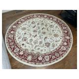 ROUND AREA RUG, HAND TUFTED 100% WOOL, 6 FT DIAMET