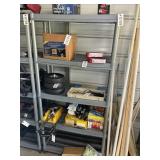 FIVE TIER PLASTIC SHELF 36" X 18" X 75" NO CONT