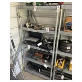 FIVE TIER PLASTIC SHELF 36" X 18" X 75" NO CONT