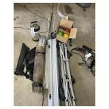 CAMPING RELATED ITEMS, INCLUDING POP-UP FIRE, PIT