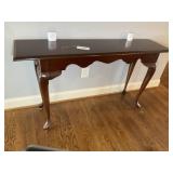 WOODEN SOFA TABLE, 54 IN X 14 IN X 29.5 IN, NO CON