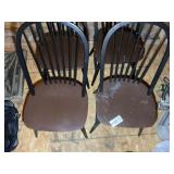 GROUP OF 4 SPINDLE BACK DINING CHAIRS