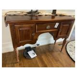 ONE DRAWER TWO DOOR WOODEN BUFFET 54 IN X 18 IN X