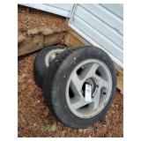 PAIR OF 5 LUG WHEELS