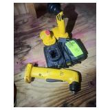 DEWALT DUAL BATTERY CHARGER, BATTERIES AND LIGHT