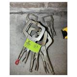 GROUP OF VISE GRIP METAL CLAMPS
