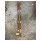 PAIR OF WOODEN 4 FT BOX LEVELS