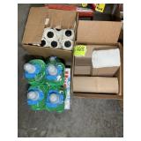 MISC GROUP INCLUDING WIPES, PAPER TOWELS, HAIR AND
