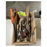 GROUP OF VINTAGE TOOLS, BLOCK PLANE, CHISEL, HAND