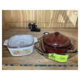 GROUP INCLUDING CORNING WARE AND ANCHOR BAKING DIS