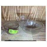 GROUP OF GLASS MIXING BOWLS