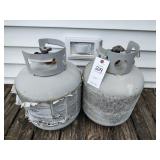 PAIR OF 20 LB PROPANE TANKS