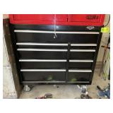 VIPER 9 DRAWER ROLLING TOOL BOX, BLACK, 45 IN X 25