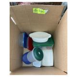 GROUP OF PLASTIC STORAGE CONTAINERS