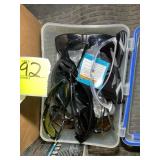 GROUP OF GLOVES, MASKS AND SAFETY GLASSES