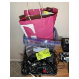 MISC GROUP INCLUDING CHARGERS, BATTERIES, CORDS