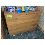 2 DRAWER HORIZONTAL FILE CABINET AND 3 DRAWER ROLL