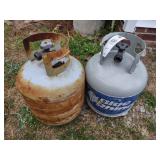 PAIR OF 20 LB PROPANE TANKS, EMPTY