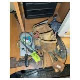 GROUP OF MISC TOOLS AND RELATED ITEMS, HAMMERS, TO