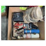 MISC GROUP INCLUDING PROPANE TORCHES, CLAMP, VIDEO