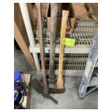 GROUP OF AXES AND PICK AXE