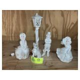 GROUP OF CHRISTMAS FIGURINES, 6 IN TO 15 IN TALL