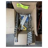 BOX WITH ASSORTED SOCKETS, WRENCHES