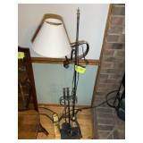 ADJUSTABLE HEIGHT FLOOR LAMP AND FIREPLACE TOOLS