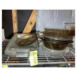 GLASS BAKING DISHES, PYREX, ANCHOR