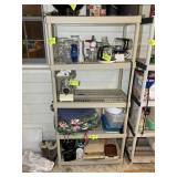 5 TIER PLASTIC STORAGE SHELF, 36 IN X 18 IN X 73 I