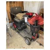 BUZZ AROUND EX 4 WHEEL ELECTRIC SCOOTER, BLACK AND