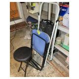 FOLDING CHAIRS AND LADDER