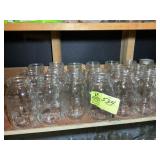 GROUP OF QUART AND PINT CANNING JARS, BALL, KERR,