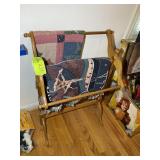 QUILT RACK, 24 IN X 14 IN X 32 IN, NEEDS TIGHTENIN