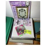 GROUP OF SCRAPBOOKING ITEMS, PAPER, BOOKS, ETC