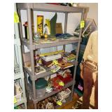 5 TIER PLASTIC SHELF, 36 IN X 18 IN X 71 IN, NO CO