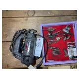 ROTO ZIP SPIRAL SAW SCS01 AND CASE WITH ACCESSORIE