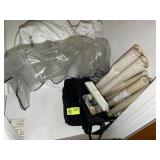 GROUP OF WALL PAPER AND HANGING ORGANIZER