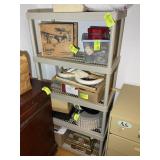 5 TIER PLASTIC SHELF, 36 IN X 18 IN X 73 IN, NO CO
