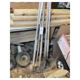 RAKES AND POST HOLE DIGGER