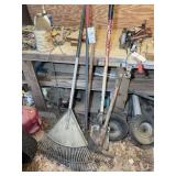 RAKES AND SHOVEL