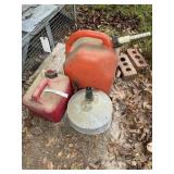 GAS CANS AND FUNNEL