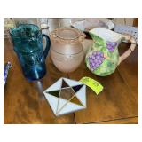 GROUP OF VASES, APPROX 8 IN TALL