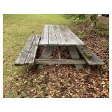 PICNIC TABLE, APPROX 6 FT LONG