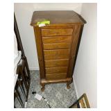 JEWELRY CABINET, 18 IN X 15 IN X 40 IN, TOP NEEDS