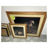TWO FRAMED AND MATTED PRINTS, DUCK 16 IN X 19 IN A