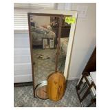 GROUP OF WALL MIRRORS 14 IN X 49 IN APPROX, WOODEN