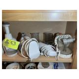 SHELF WITH ELECTRIC KNIFE, MIXERS, ETC