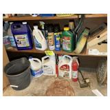 BOTTOM TWO SHELVES INCLUDING, PEST CONTROL, DRAIN